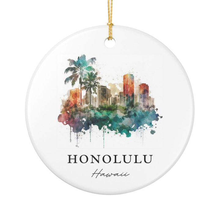Honolulu Hawaii Ornament | Christmas Travel Souvenir Gift