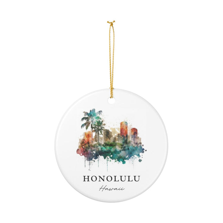 Honolulu Hawaii Ornament | Christmas Travel Souvenir Gift