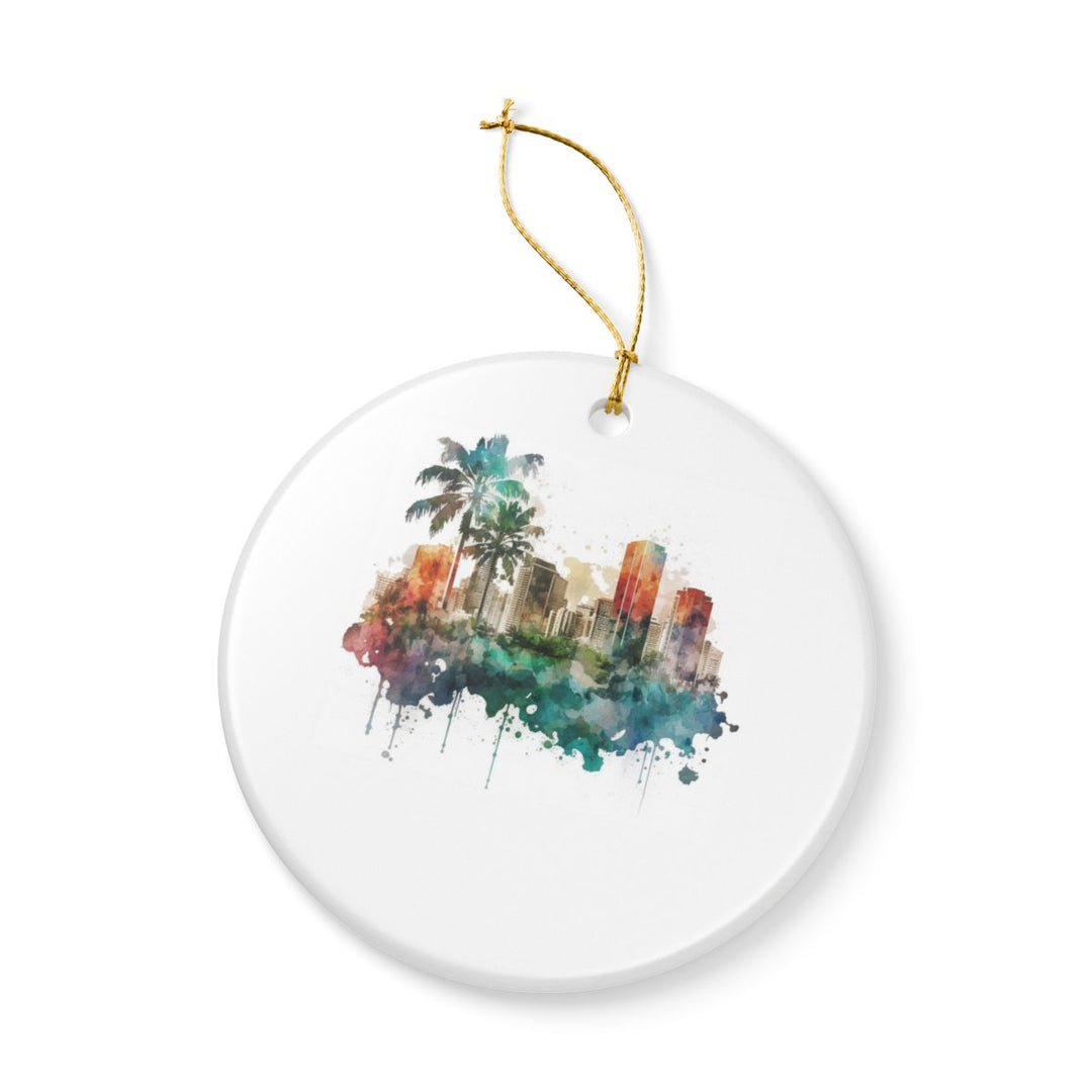 Honolulu Hawaii Ornament: Unique Honolulu Souvenir, Honolulu Hawaii Xmas Decor, and Authentic Honolulu Gift