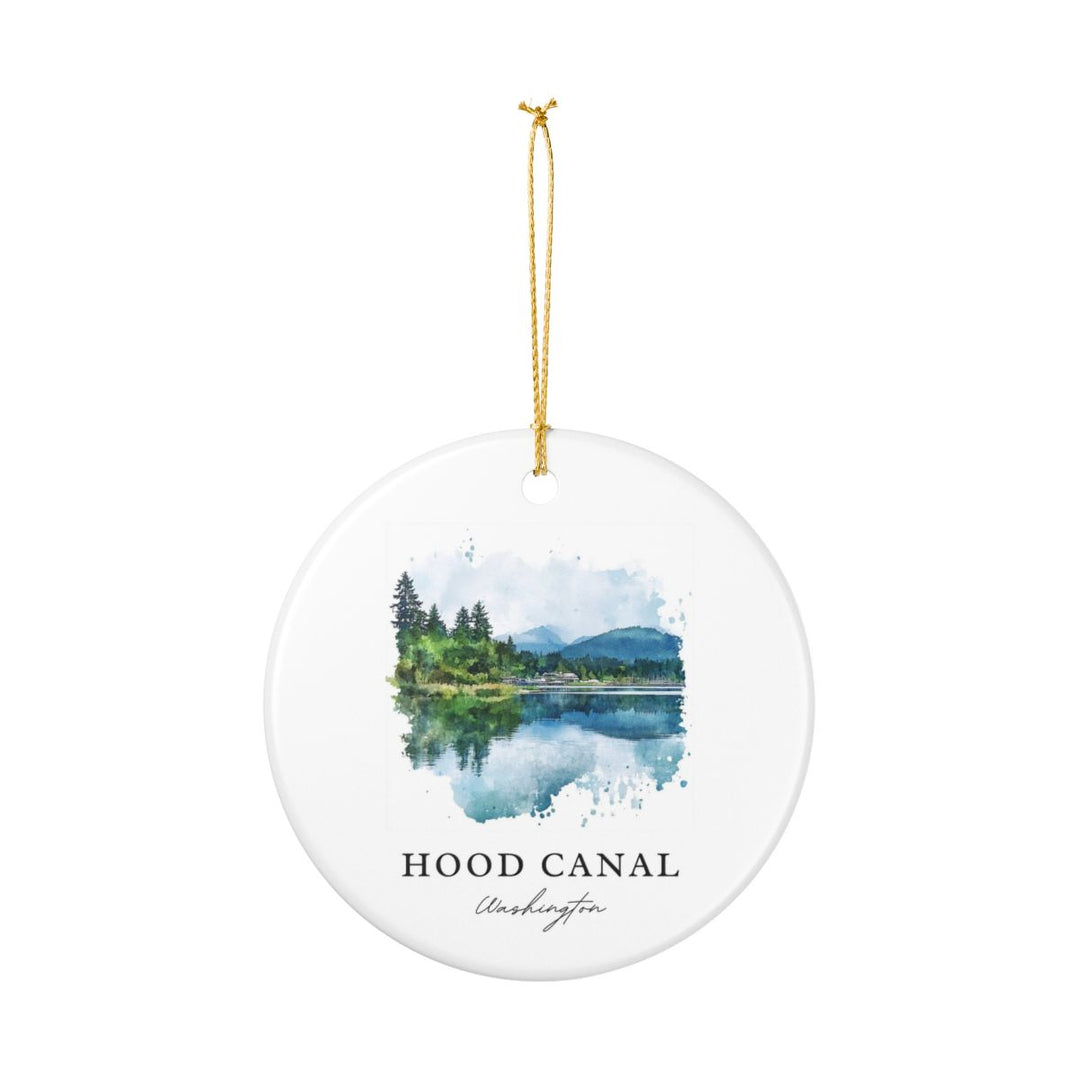 Hood Canal Ornament: Unique Hood Canal Souvenir, Hood Canal Xmas Decor, and Authentic Hood Canal Gift