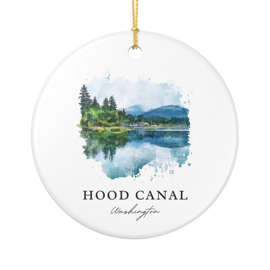 Hood Canal Ornament: Unique Hood Canal Souvenir, Hood Canal Xmas Decor, and Authentic Hood Canal Gift