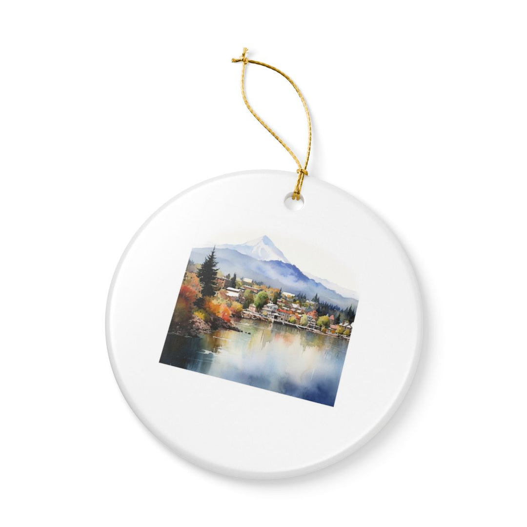 Hood River Oregon Ornament: Unique Hood River Oregon Souvenir, Hood River Oregon Xmas Decor, and Authentic Hood River Oregon Gift