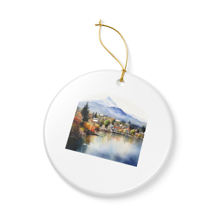 Hood River Oregon Ornament: Unique Hood River Oregon Souvenir, Hood River Oregon Xmas Decor, and Authentic Hood River Oregon Gift
