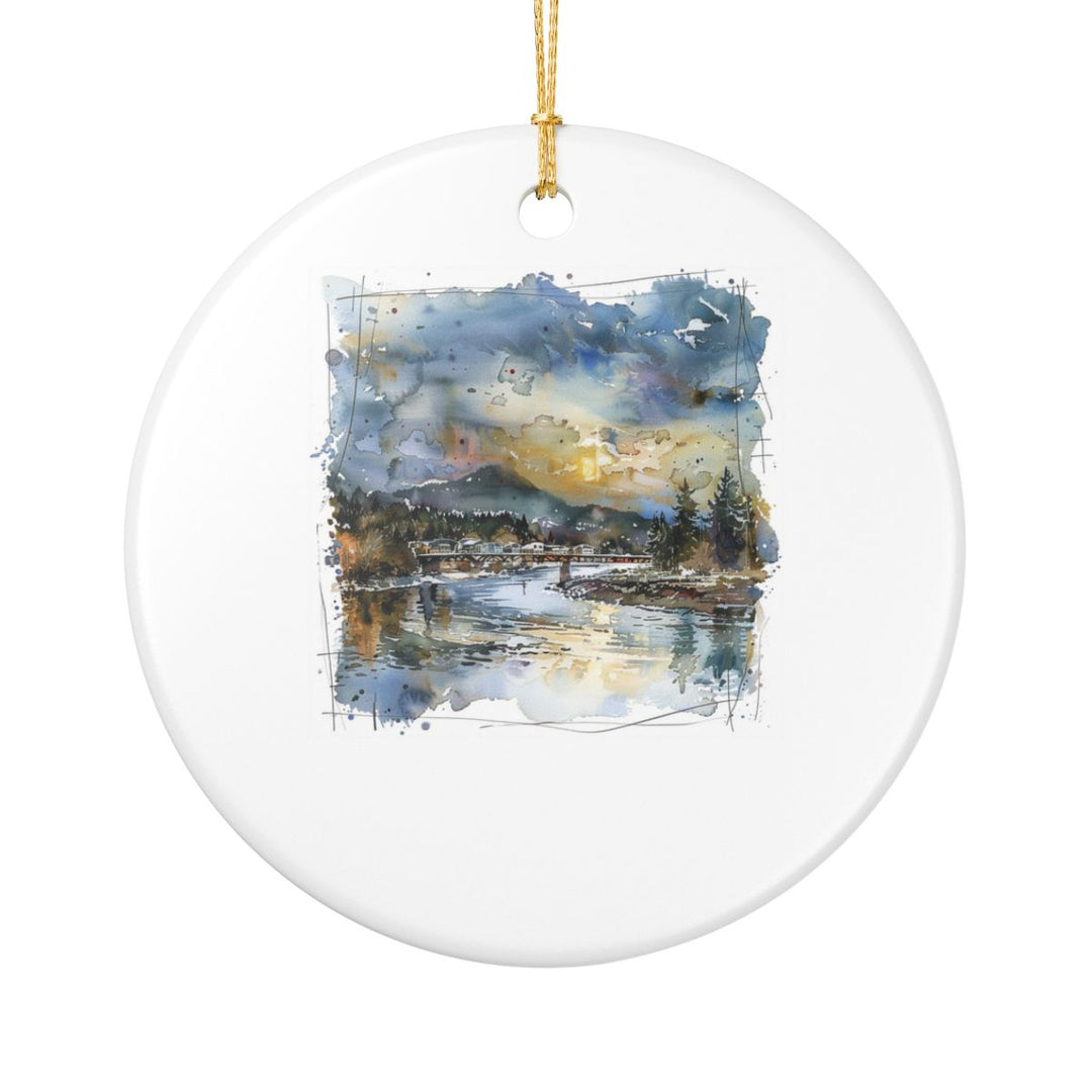 Hood River Oregon Ornament: Unique Hood River Oregon Souvenir, Hood River Oregon Xmas Decor, and Authentic Hood River Oregon Gift