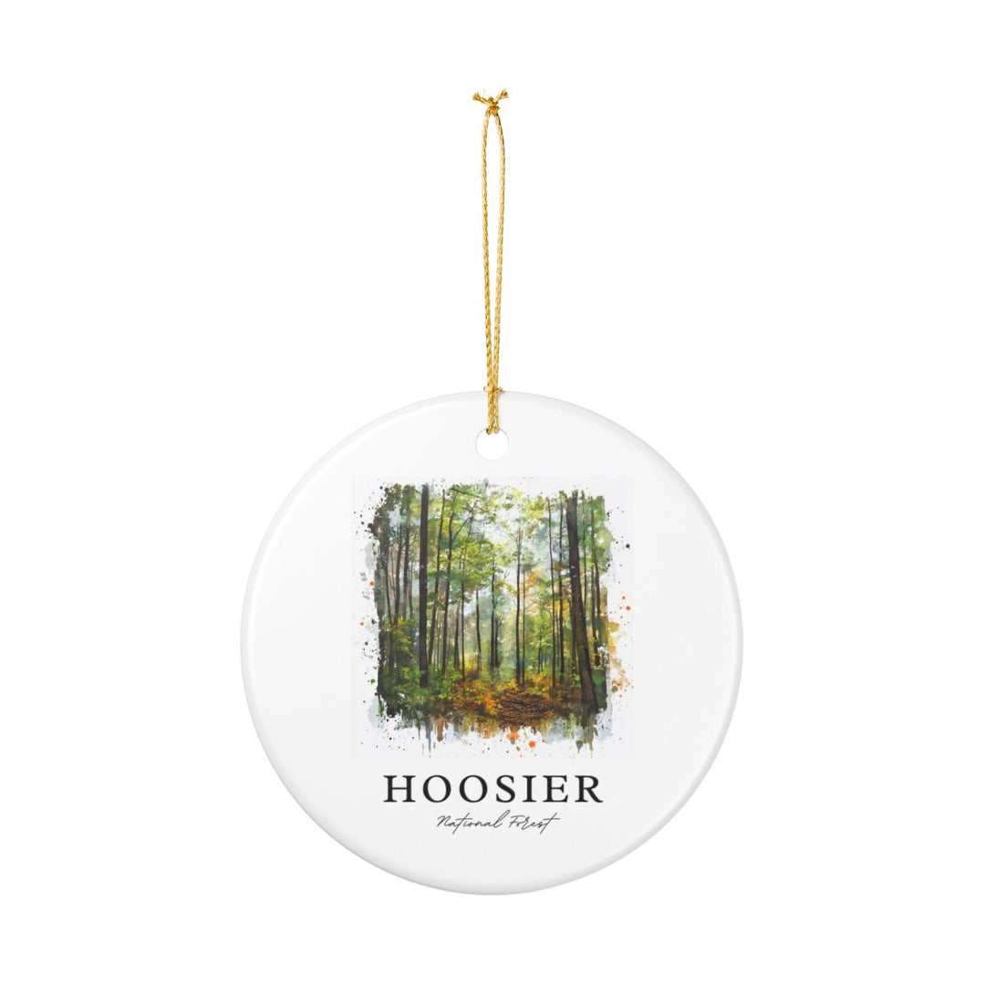 Hoosier National Forest Indiana Ornament: Unique Hoosier National Forest Souvenir, Hoosier National Forest Indiana Xmas Decor, and Authentic Hoosier National Forest Gift