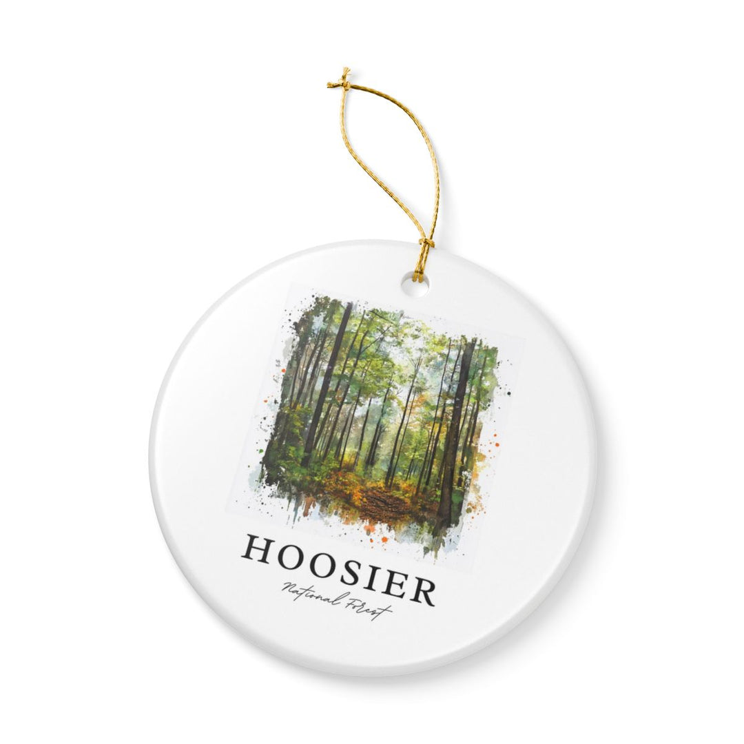 Hoosier National Forest Indiana Ornament: Unique Hoosier National Forest Souvenir, Hoosier National Forest Indiana Xmas Decor, and Authentic Hoosier National Forest Gift