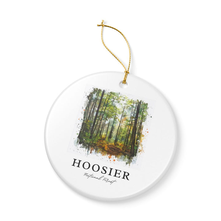 Hoosier National Forest Indiana Ornament: Unique Hoosier National Forest Souvenir, Hoosier National Forest Indiana Xmas Decor, and Authentic Hoosier National Forest Gift