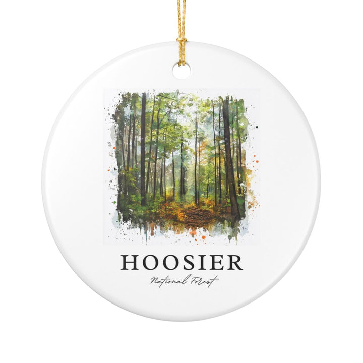 Hoosier National Forest Indiana Ornament: Unique Hoosier National Forest Souvenir, Hoosier National Forest Indiana Xmas Decor, and Authentic Hoosier National Forest Gift