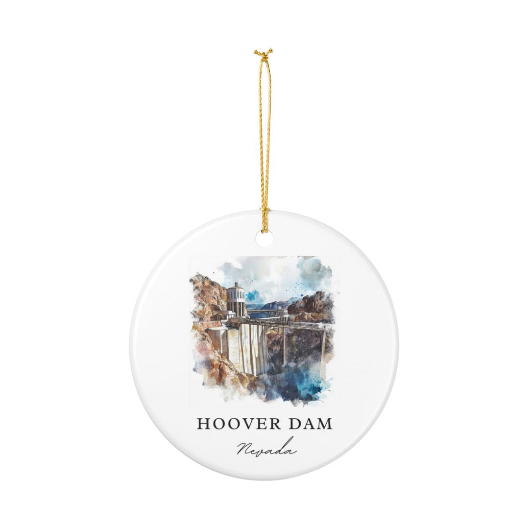 Hoover Dam Nevada USA Ornament: Unique Hoover Dam Souvenir, Hoover Dam Nevada Xmas Decor, and Authentic Hoover Dam Gift