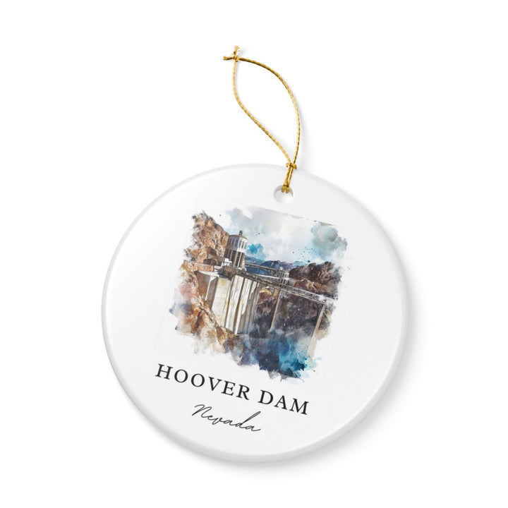 Hoover Dam Nevada USA Ornament: Unique Hoover Dam Souvenir, Hoover Dam Nevada Xmas Decor, and Authentic Hoover Dam Gift