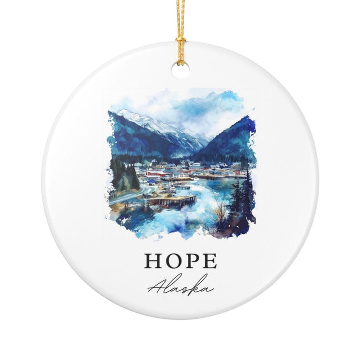 Hope Alaska Ornament: Unique Hope Alaska Souvenir, Hope Alaska Xmas Decor, and Authentic Hope Alaska Gift