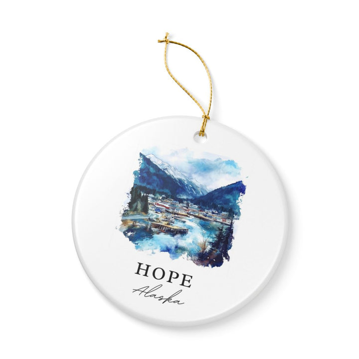 Hope Alaska Ornament: Unique Hope Alaska Souvenir, Hope Alaska Xmas Decor, and Authentic Hope Alaska Gift