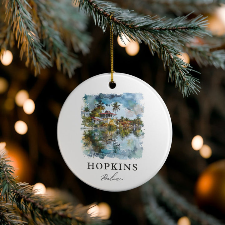 Hopkins Belize Ornament: Unique Hopkins Souvenir, Hopkins Belize Xmas Decor, and Authentic Hopkins Gift