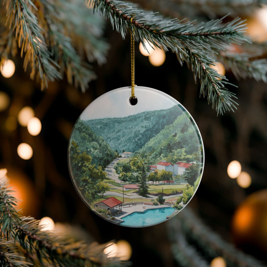 Hot Springs Arkansas Ornament: Unique Hot Springs Souvenir, Hot Springs Arkansas Xmas Decor, and Authentic Hot Springs Gift