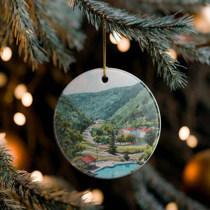 Hot Springs Arkansas Ornament: Unique Hot Springs Souvenir, Hot Springs Arkansas Xmas Decor, and Authentic Hot Springs Gift