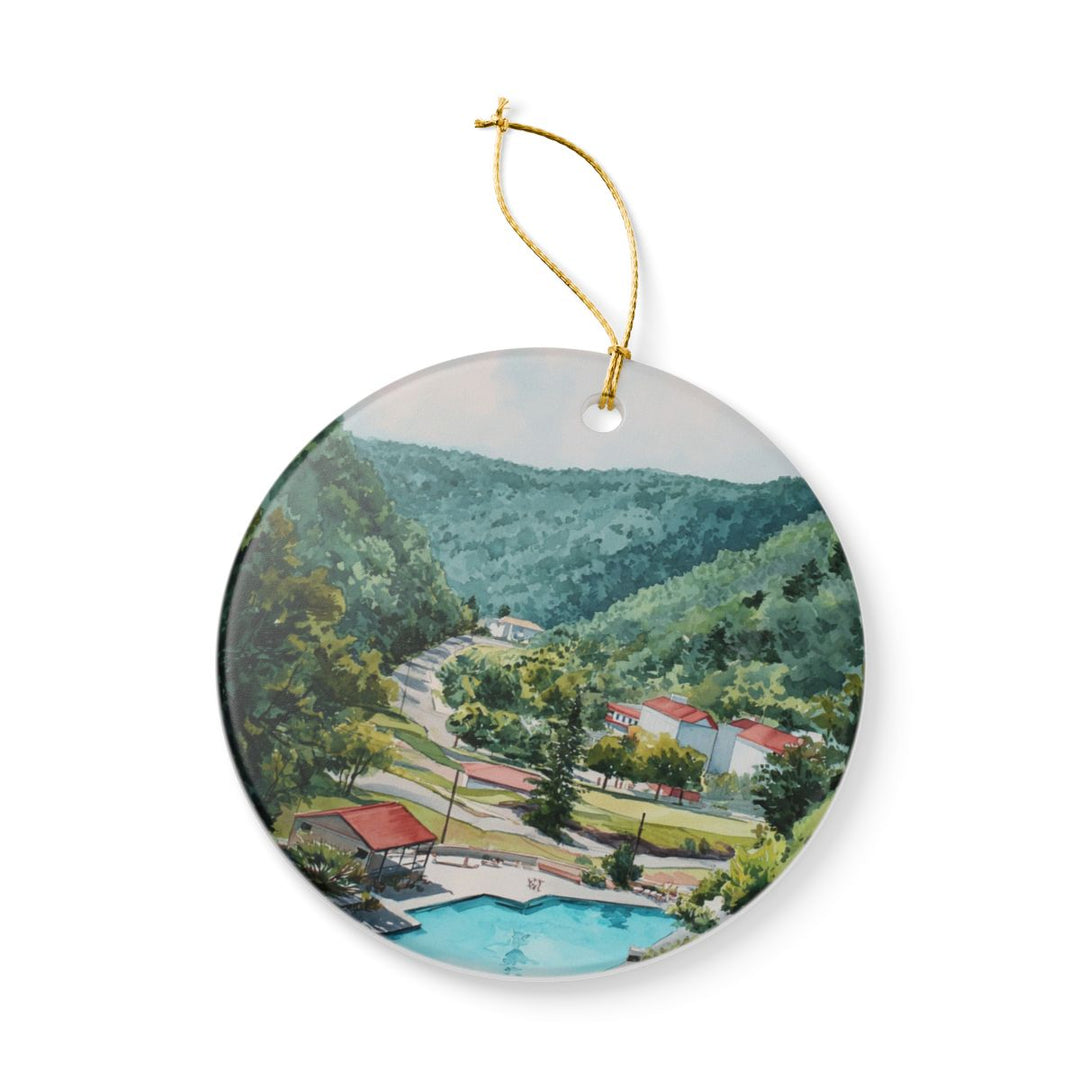 Hot Springs Arkansas Ornament: Unique Hot Springs Souvenir, Hot Springs Arkansas Xmas Decor, and Authentic Hot Springs Gift