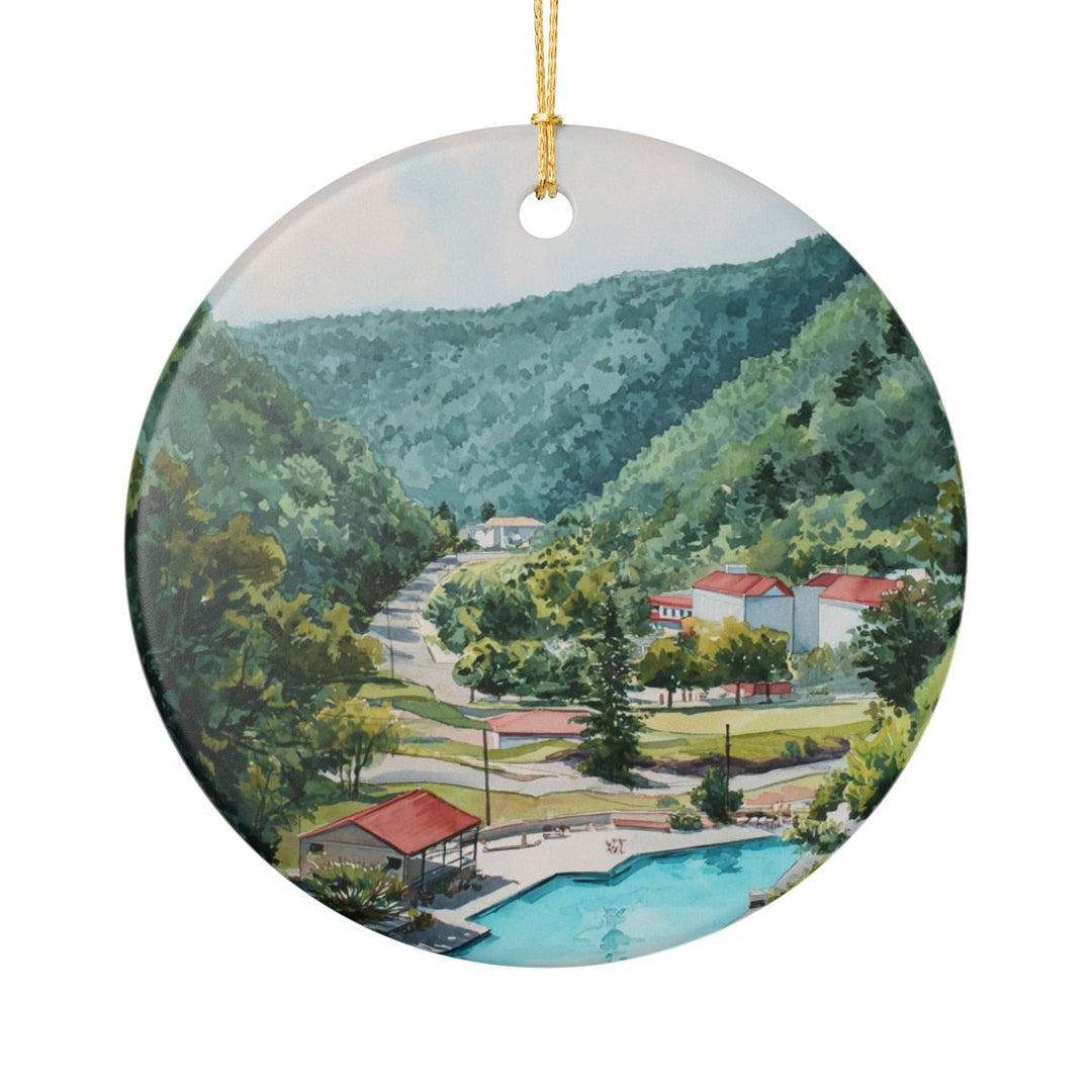 Hot Springs Arkansas Ornament: Unique Hot Springs Souvenir, Hot Springs Arkansas Xmas Decor, and Authentic Hot Springs Gift