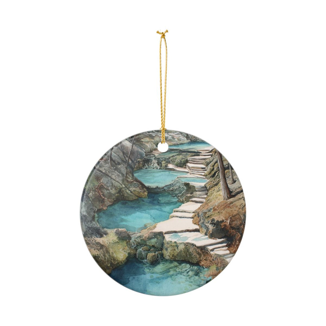 Hot Springs Arkansas Ornament: Unique Hot Springs Souvenir, Hot Springs Arkansas Xmas Decor, and Authentic Hot Springs Gift