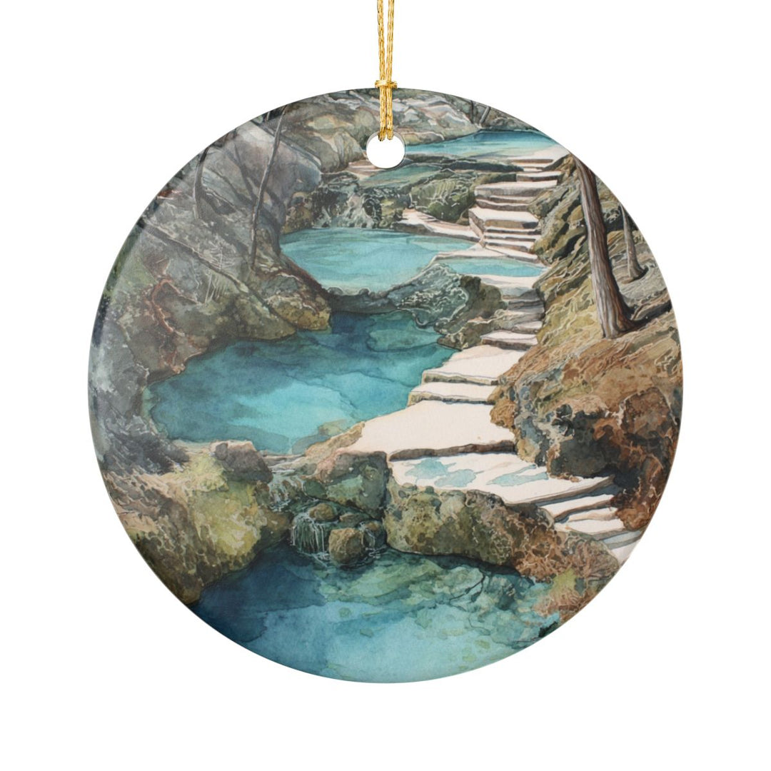 Hot Springs Arkansas Ornament: Unique Hot Springs Souvenir, Hot Springs Arkansas Xmas Decor, and Authentic Hot Springs Gift