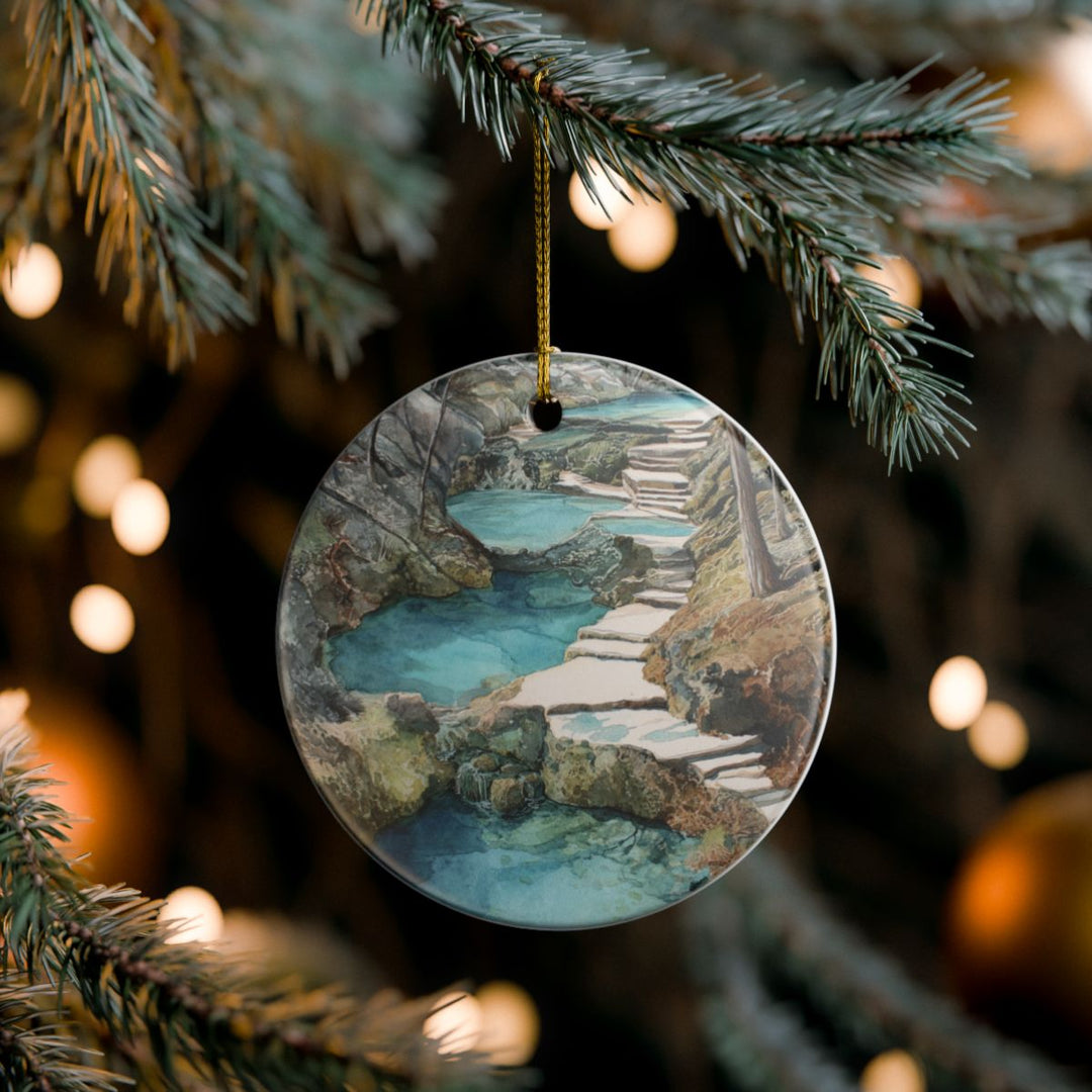 Hot Springs Arkansas Ornament: Unique Hot Springs Souvenir, Hot Springs Arkansas Xmas Decor, and Authentic Hot Springs Gift