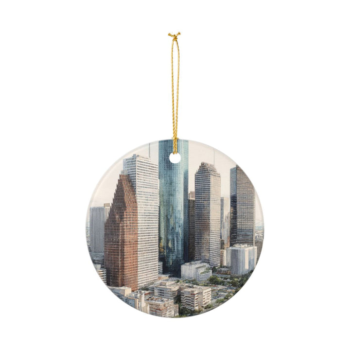 Houston Texas USA Ornament: Unique Houston Souvenir, Houston Texas Xmas Decor, and Authentic Houston Gift