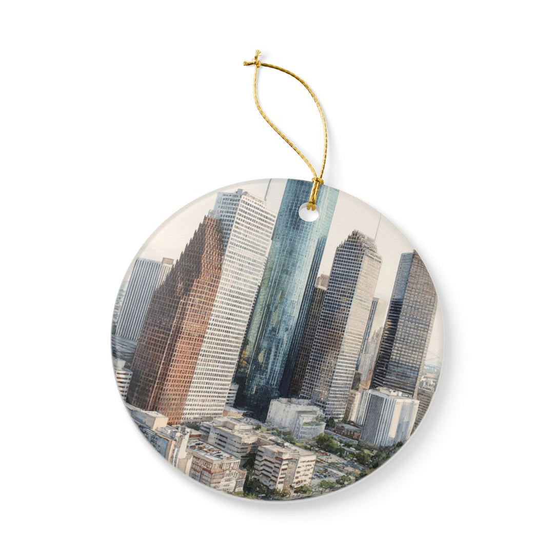 Houston Texas USA Ornament: Unique Houston Souvenir, Houston Texas Xmas Decor, and Authentic Houston Gift