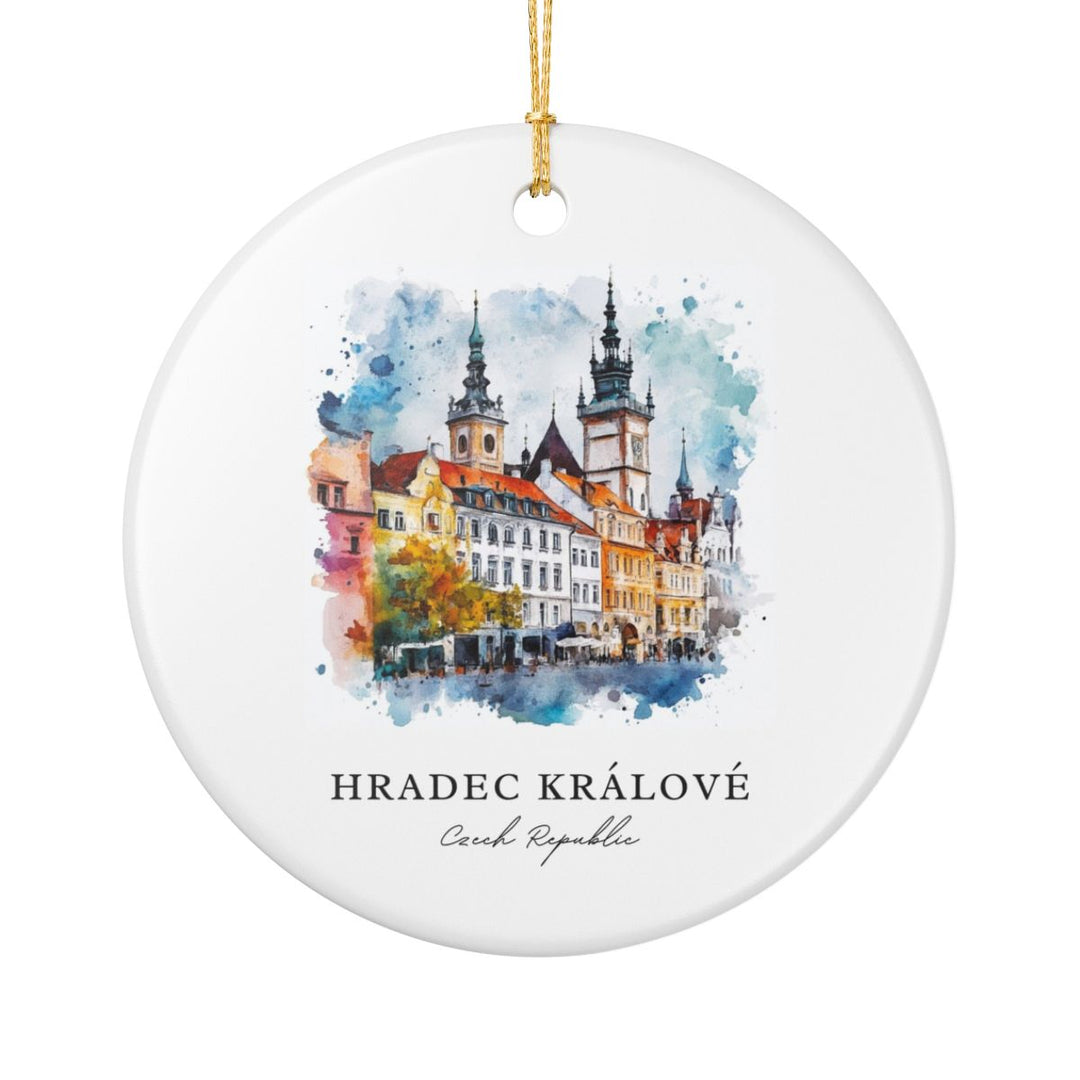 Hradec Králové Czech Republic Ornament: Unique Hradec Králové Souvenir, Hradec Králové Czech Republic Xmas Decor, and Authentic Hradec Králové Gift