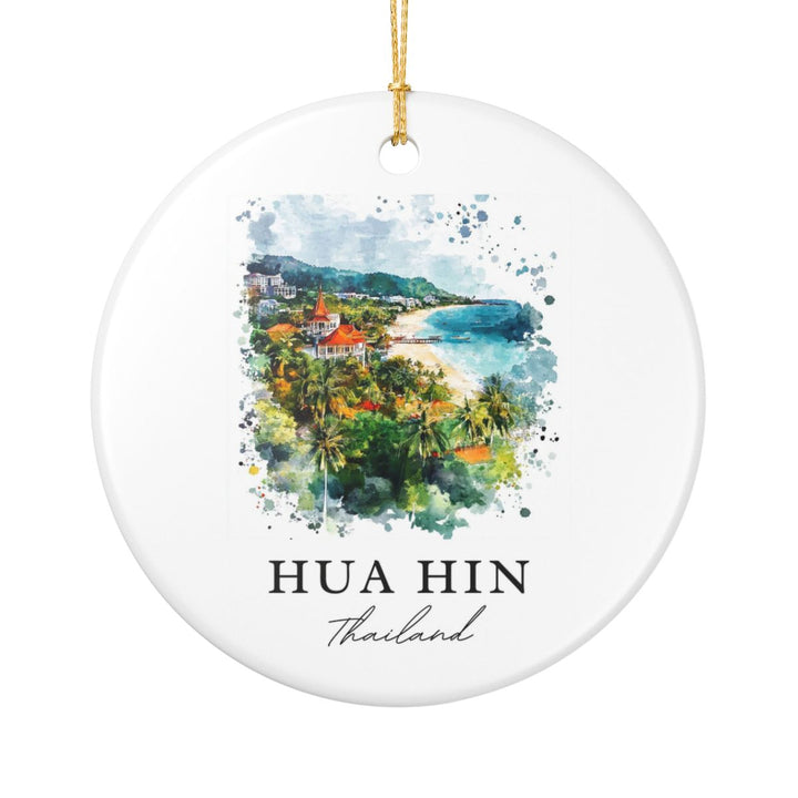 Hua Hin Thailand Ornament: Unique Hua Hin Souvenir, Hua Hin Thailand Xmas Decor, and Authentic Hua Hin Gift