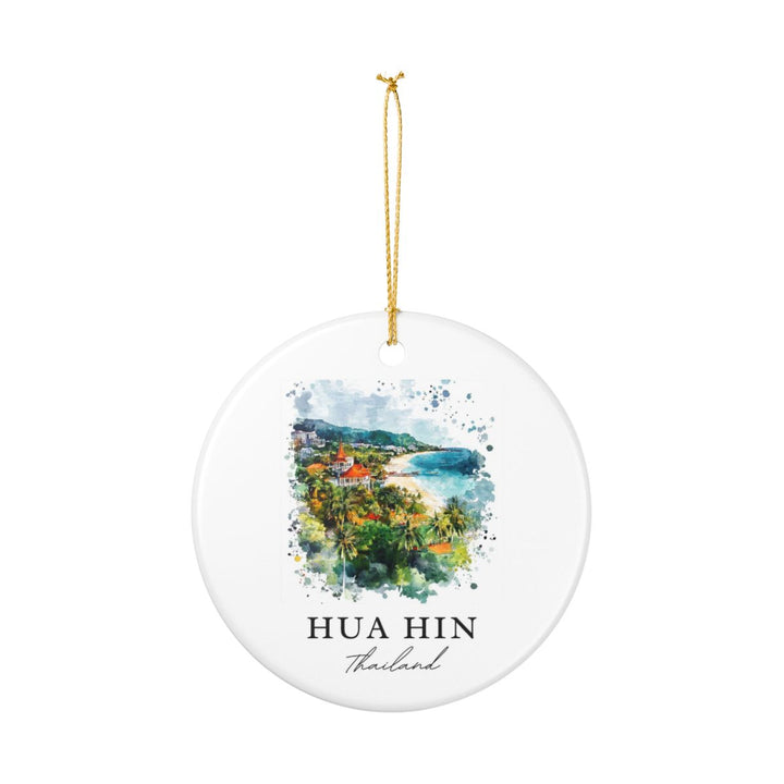 Hua Hin Thailand Ornament: Unique Hua Hin Souvenir, Hua Hin Thailand Xmas Decor, and Authentic Hua Hin Gift