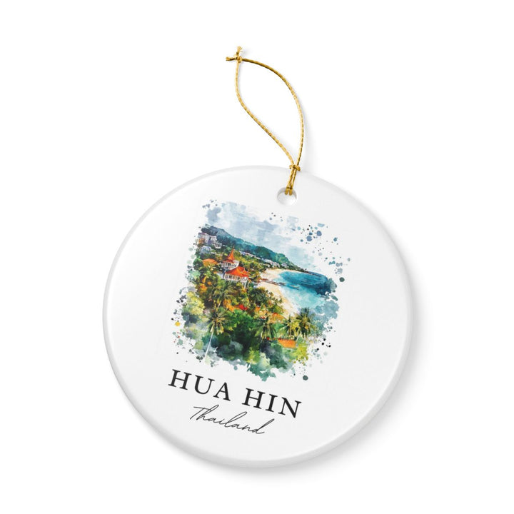 Hua Hin Thailand Ornament: Unique Hua Hin Souvenir, Hua Hin Thailand Xmas Decor, and Authentic Hua Hin Gift
