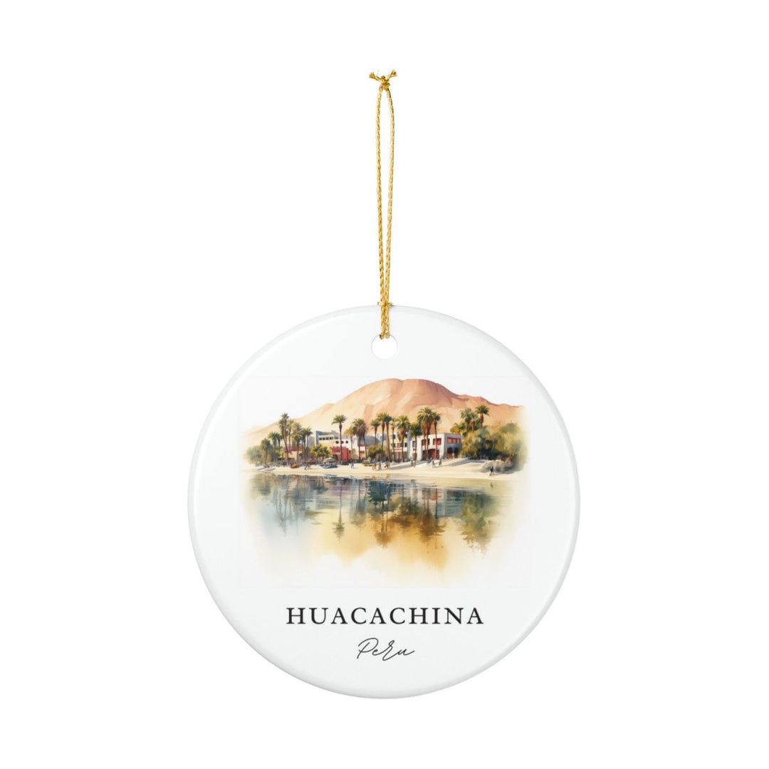 Huacachina Peru Ornament: Unique Huacachina Souvenir, Huacachina Peru Xmas Decor, and Authentic Huacachina Gift