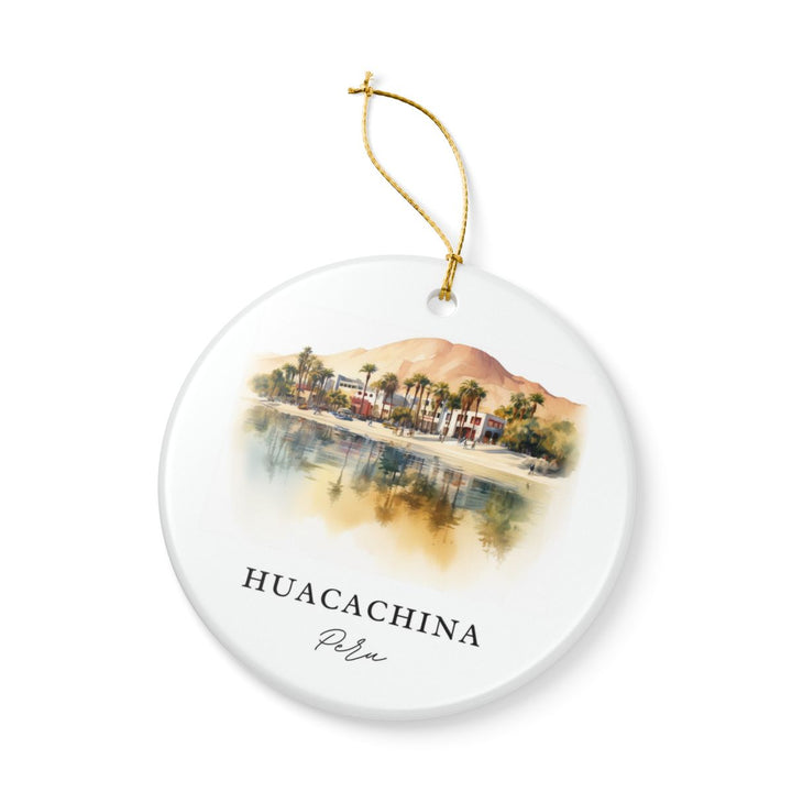 Huacachina Peru Ornament: Unique Huacachina Souvenir, Huacachina Peru Xmas Decor, and Authentic Huacachina Gift