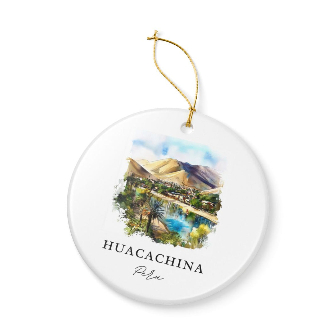 Huacachina Peru Ornament: Unique Huacachina Souvenir, Huacachina Peru Xmas Decor, and Authentic Huacachina Gift
