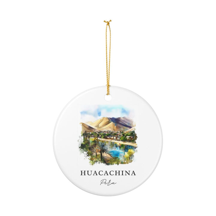Huacachina Peru Ornament: Unique Huacachina Souvenir, Huacachina Peru Xmas Decor, and Authentic Huacachina Gift