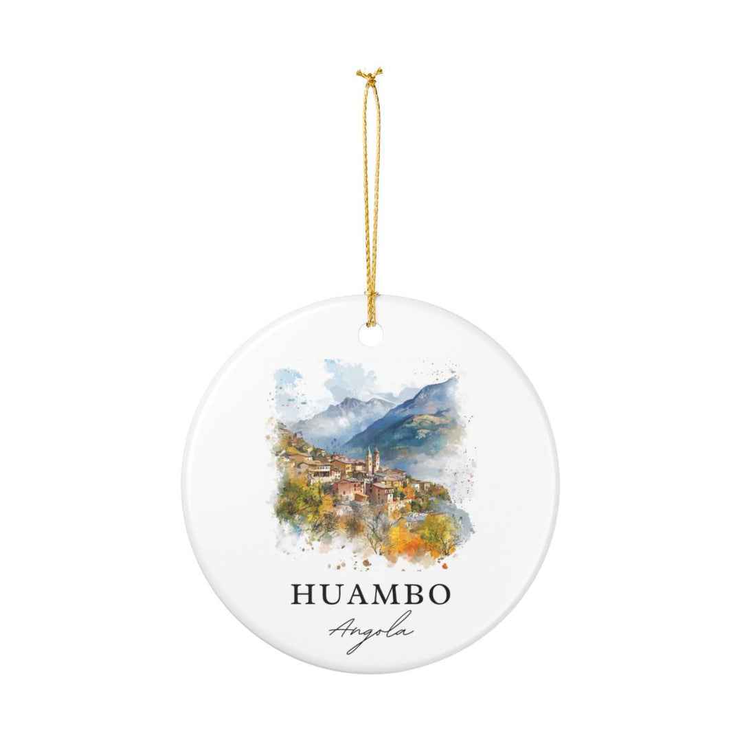 Huambo Angola Ornament: Unique Huambo Souvenir, Huambo Angola Xmas Decor, and Authentic Huambo Gift
