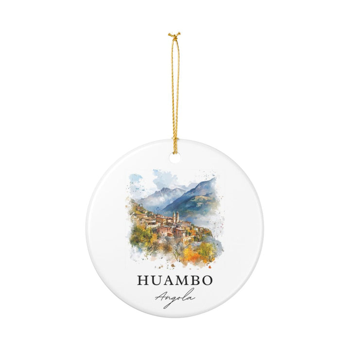 Huambo Angola Ornament: Unique Huambo Souvenir, Huambo Angola Xmas Decor, and Authentic Huambo Gift