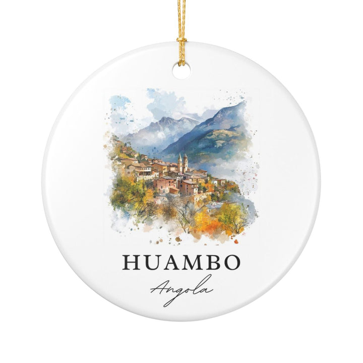Huambo Angola Ornament: Unique Huambo Souvenir, Huambo Angola Xmas Decor, and Authentic Huambo Gift