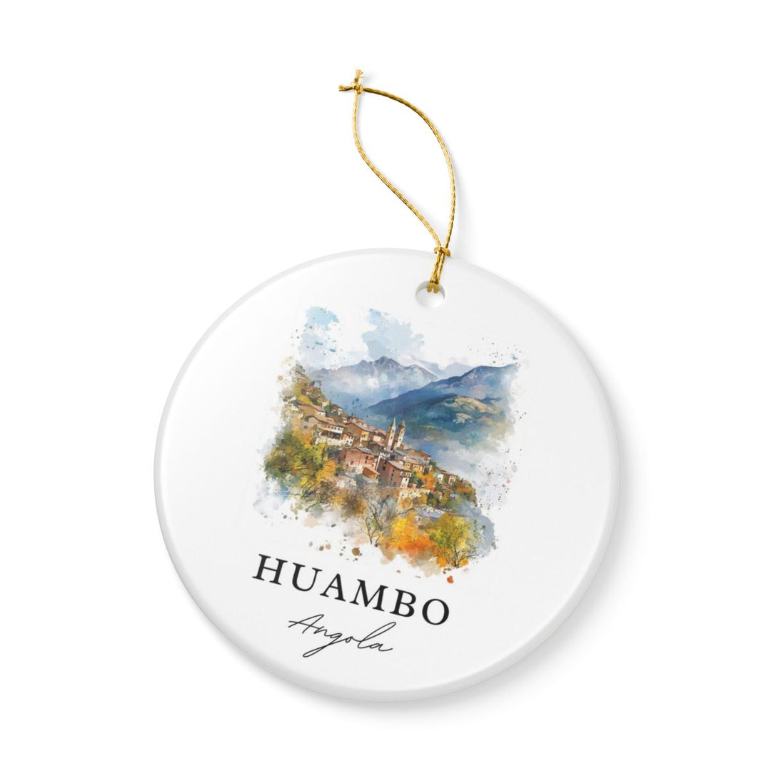 Huambo Angola Ornament: Unique Huambo Souvenir, Huambo Angola Xmas Decor, and Authentic Huambo Gift