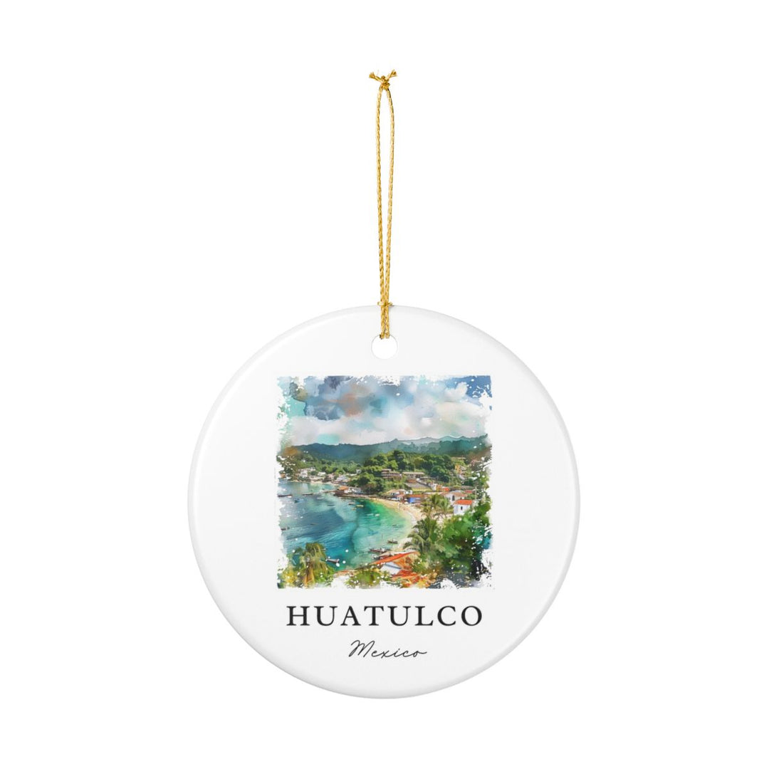 Huatulco Mexico Ornament: Unique Huatulco Souvenir, Huatulco Mexico Xmas Decor, and Authentic Huatulco Gift