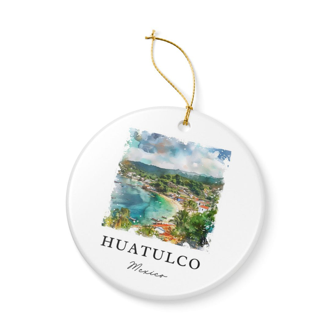 Huatulco Mexico Ornament: Unique Huatulco Souvenir, Huatulco Mexico Xmas Decor, and Authentic Huatulco Gift
