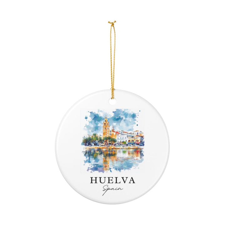 Huelva Spain Ornament: Unique Huelva Souvenir, Huelva Spain Xmas Decor, and Authentic Huelva Gift