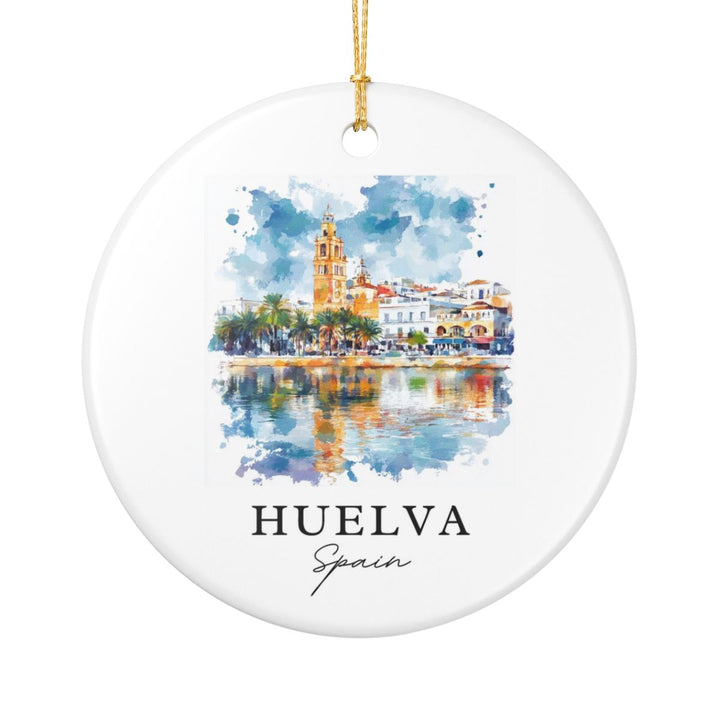 Huelva Spain Ornament: Unique Huelva Souvenir, Huelva Spain Xmas Decor, and Authentic Huelva Gift