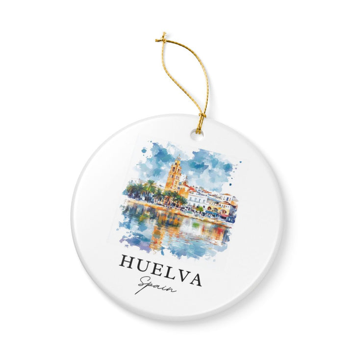 Huelva Spain Ornament: Unique Huelva Souvenir, Huelva Spain Xmas Decor, and Authentic Huelva Gift