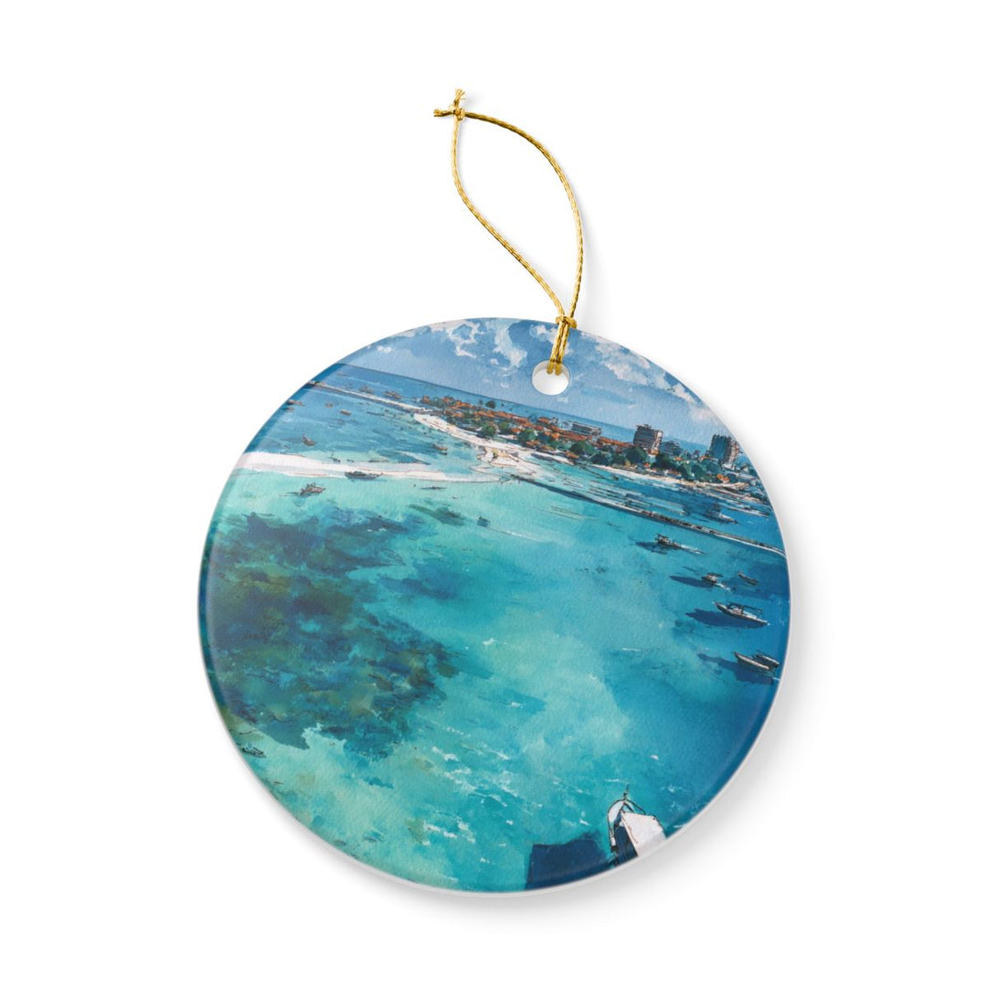 Hulhumalé Maldives Ornament: Unique Hulhumalé Maldives Souvenir, Hulhumalé Maldives Xmas Decor, and Authentic Hulhumalé Maldives Gift