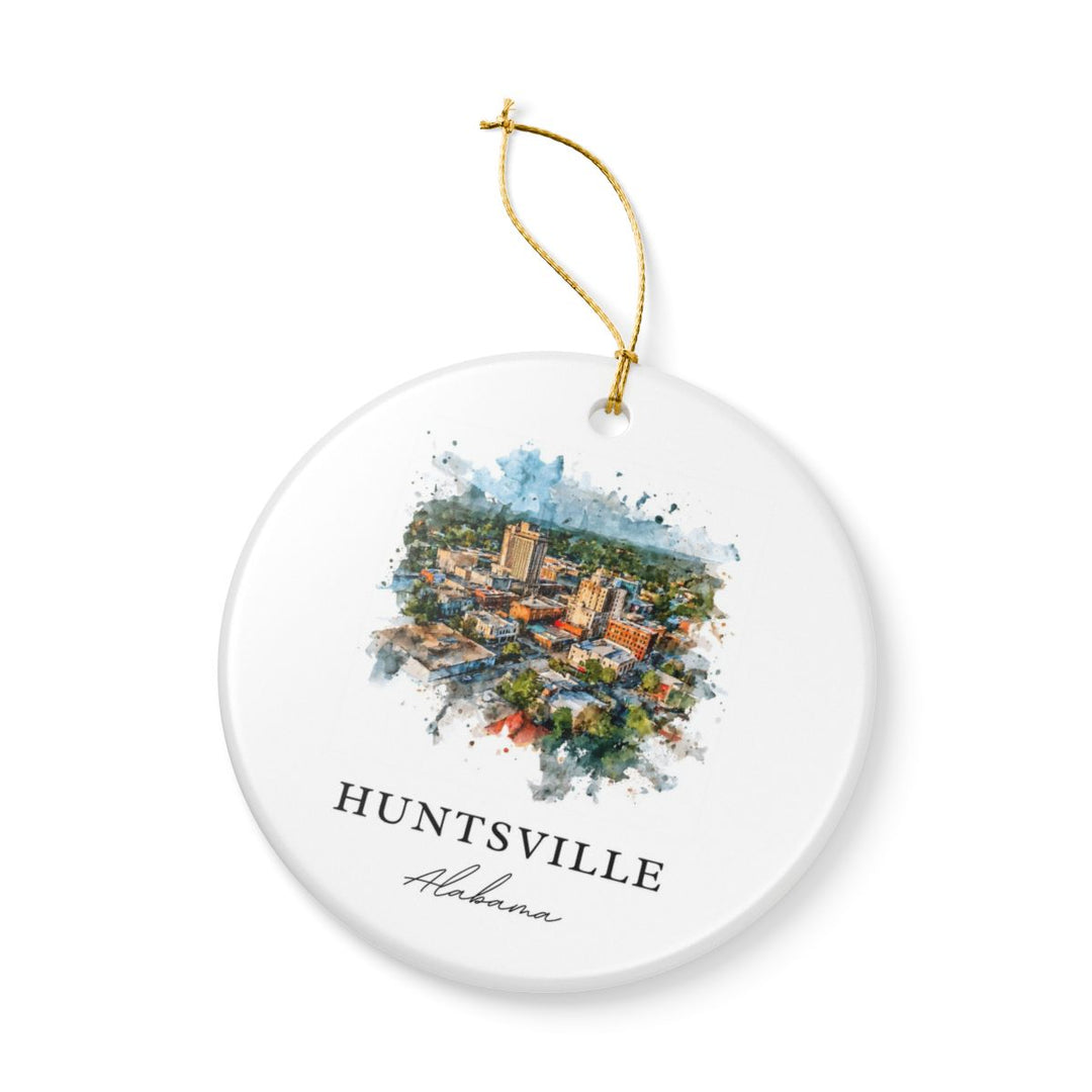 Huntsville Alabama Ornament: Unique Huntsville Souvenir, Huntsville Alabama Xmas Decor, and Authentic Huntsville Gift