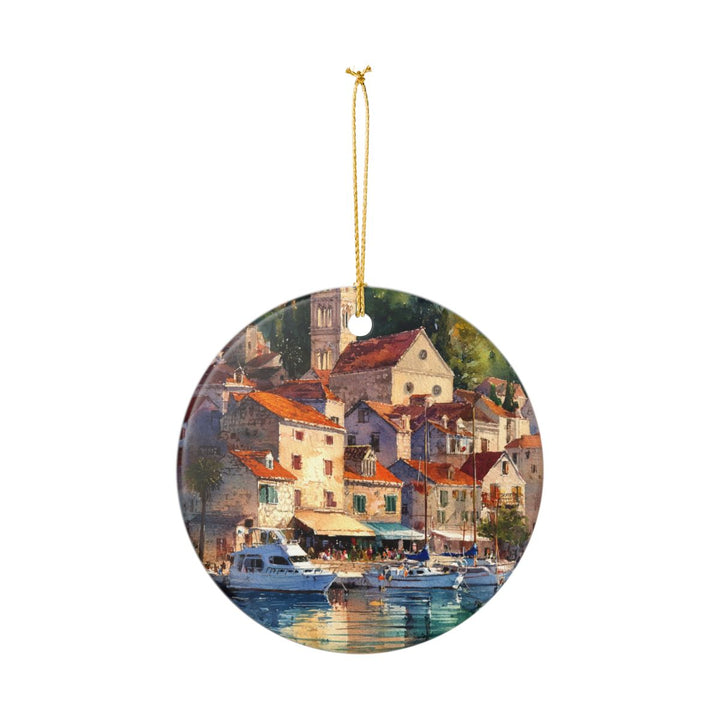 Hvar Croatia Ornament: Unique Hvar Souvenir, Hvar Croatia Xmas Decor, and Authentic Hvar Gift