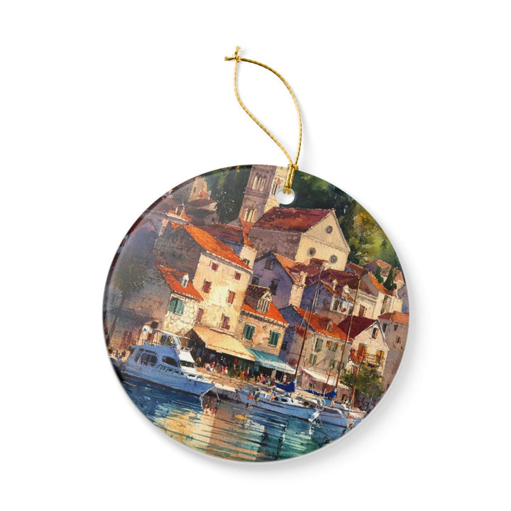 Hvar Croatia Ornament: Unique Hvar Souvenir, Hvar Croatia Xmas Decor, and Authentic Hvar Gift