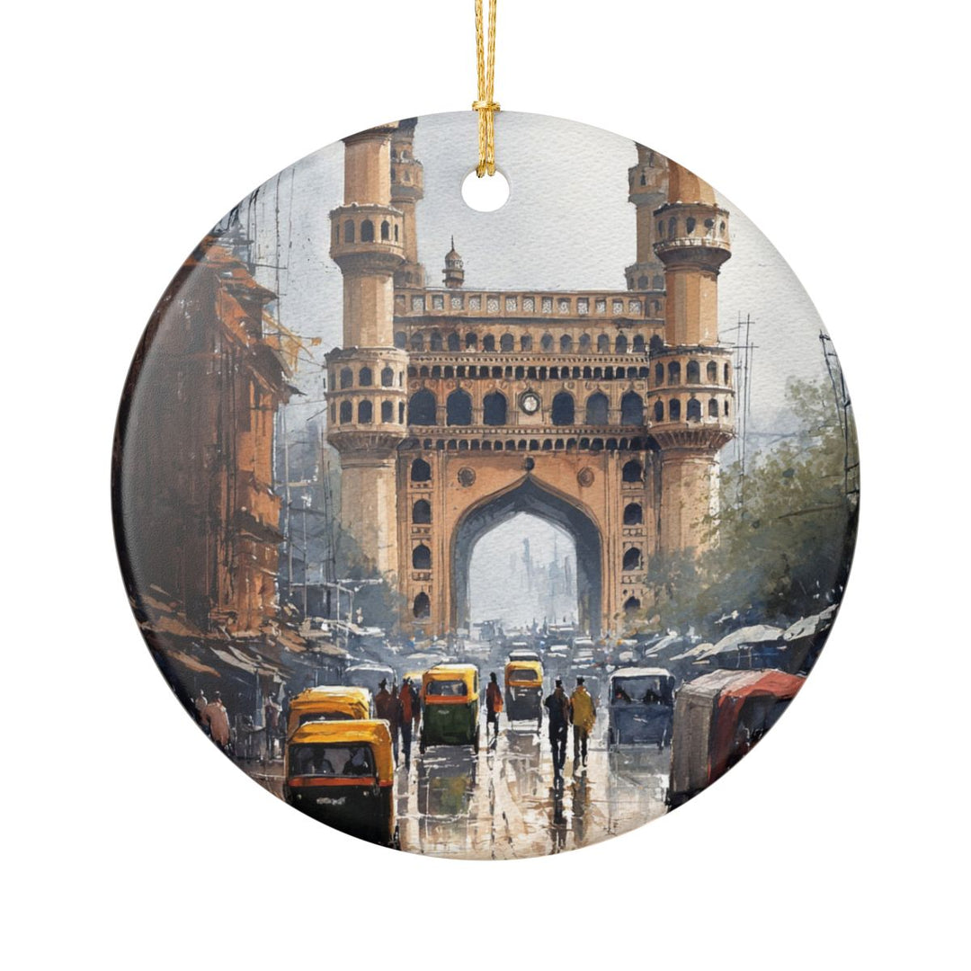 Hyderabad India Ornament: Unique Hyderabad India Souvenir, Hyderabad India Xmas Decor, and Authentic Hyderabad India Gift