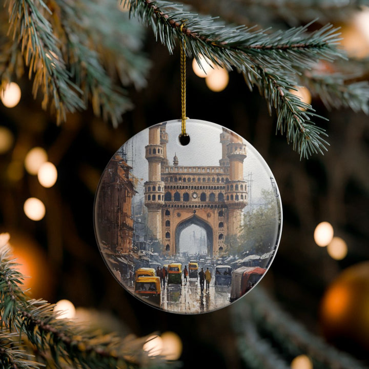 Hyderabad India Ornament: Unique Hyderabad India Souvenir, Hyderabad India Xmas Decor, and Authentic Hyderabad India Gift