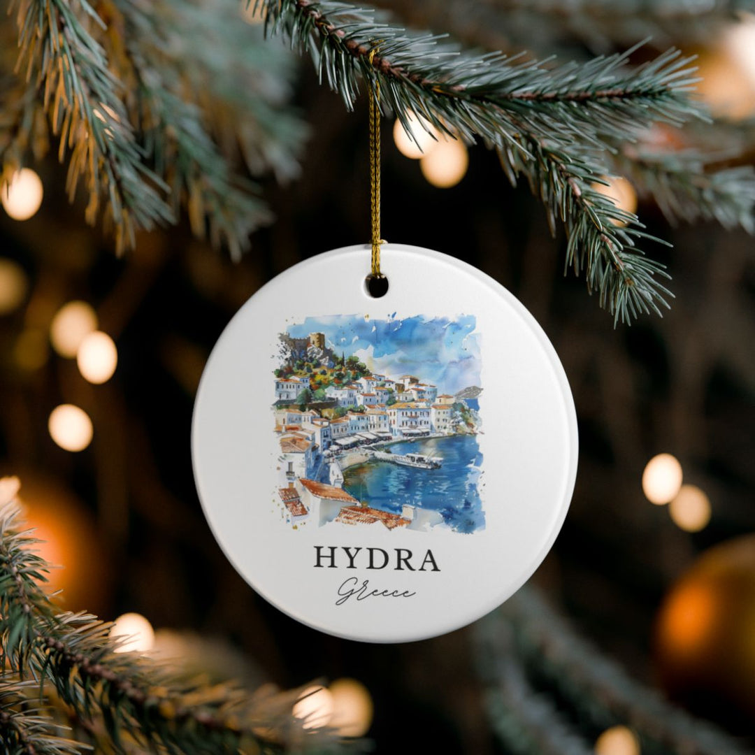 Hydra Greece Ornament: Unique Hydra Souvenir, Hydra Greece Xmas Decor, and Authentic Hydra Gift